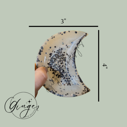 White Moon Resin Trinket Dish