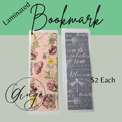 Wild Flowers Laminated Bookmark