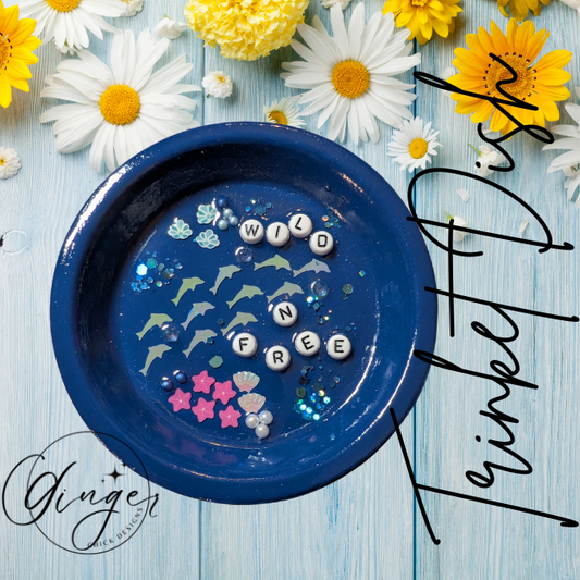 Wild N Free Mixed Media Art Trinket Dish