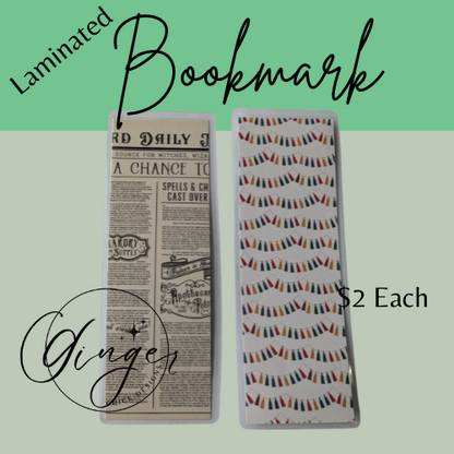 Wizard Newspaper Laminated Bookmark
