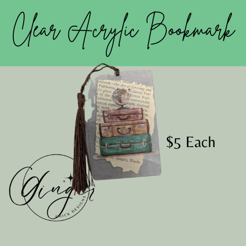 World Traveler Dictionary Acrylic Bookmark