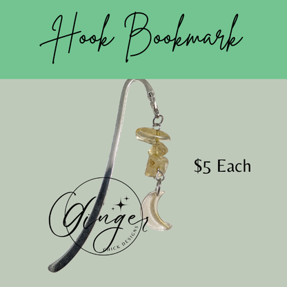 Yellow Moon Hook Bookmark
