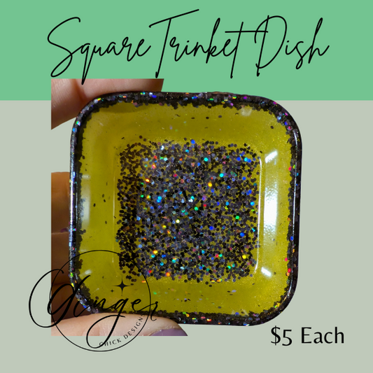 Bumble Bee Square Trinket Dish