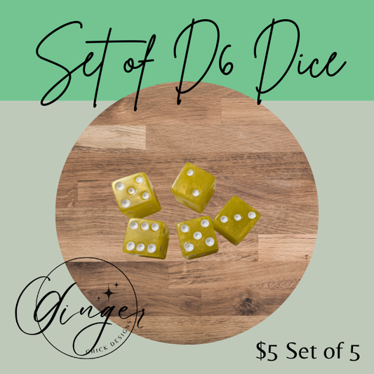 Yellow Small Dice Set