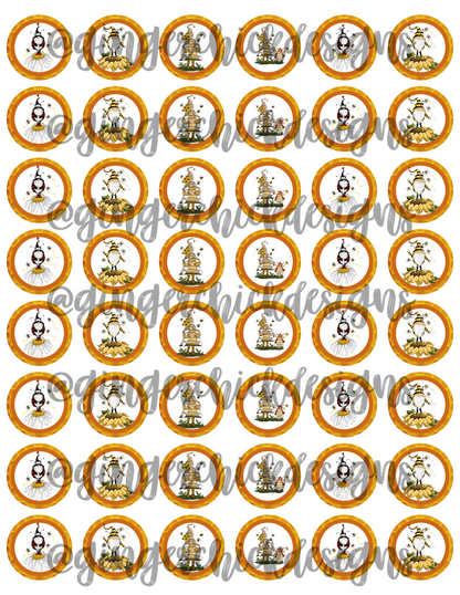 Bee Gnome Bottle Cap Images