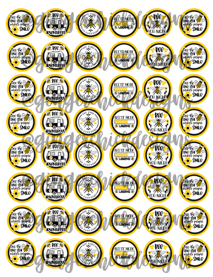 Bee You-nique Bottle Cap Images