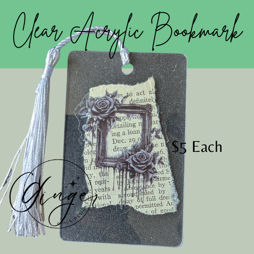 Bleeding Frame Dictionary Acrylic Bookmark