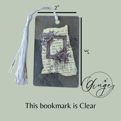 Bleeding Frame Dictionary Acrylic Bookmark