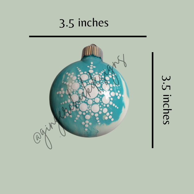 Mandala Art Round Disc Ornament – One of a Kind