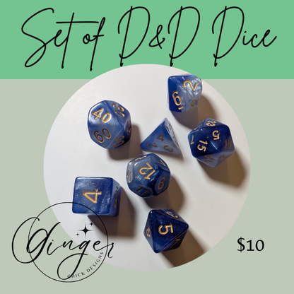 Frozen Depths Dice Set