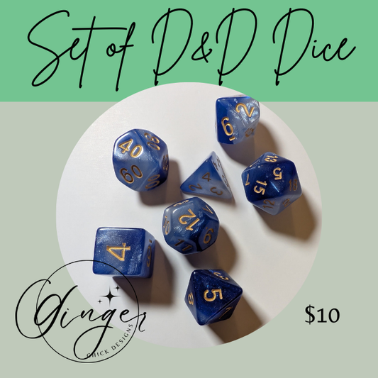 Frozen Depths Dice Set
