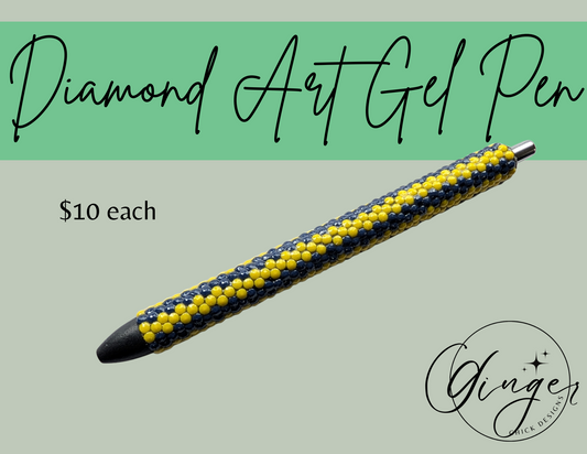 Blue and Yellow Diamond Art Ink Joy Gel Pen