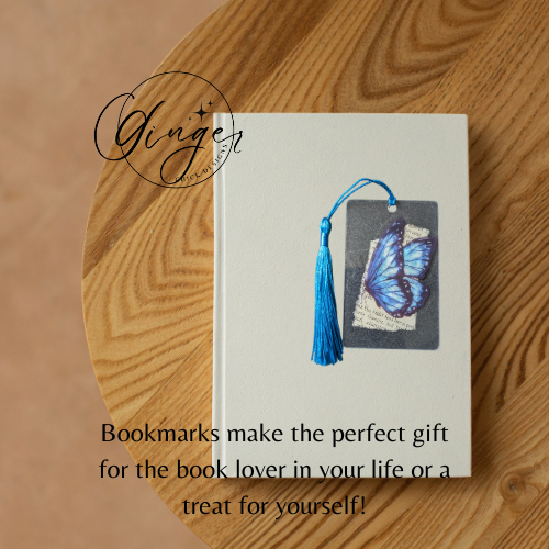 Blue Butterfly Dictionary Acrylic Bookmark