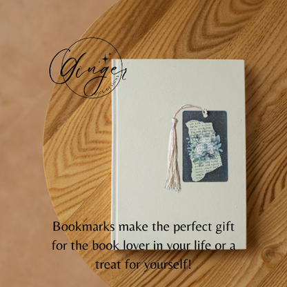 Bridal Flowers Dictionary Acrylic Bookmark