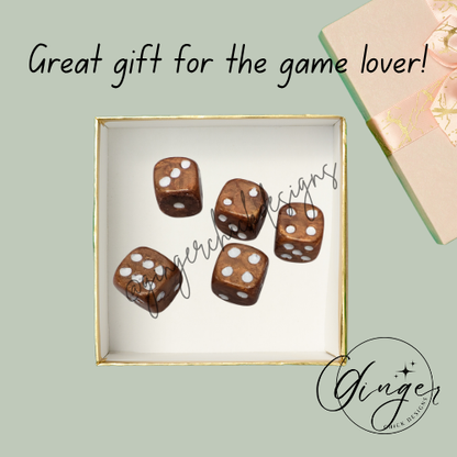 Copper Small D6 Dice Set