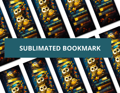 Owls on a Bookshelf Bookmark