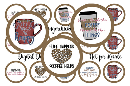 Coffee Helps Bottle Cap Images