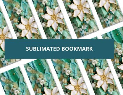 3D Flower Sublimation Bookmark