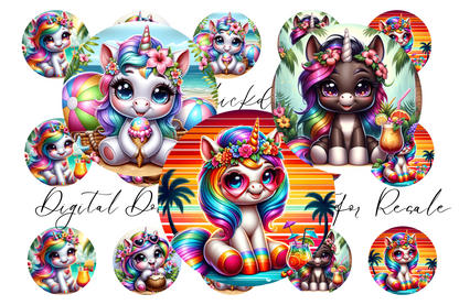 Rainbow Unicorn Bottle Cap Images