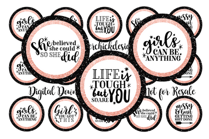 Girl Power Bottle Cap Images