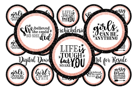 Girl Power Bottle Cap Images