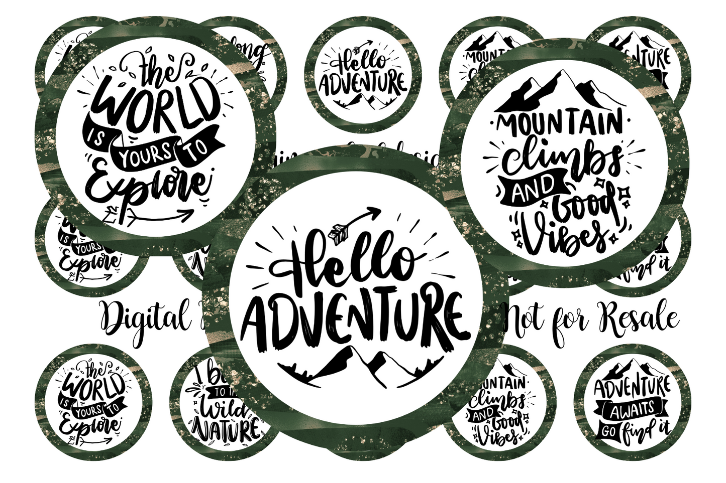 Hello Adventure Bottle Cap Images