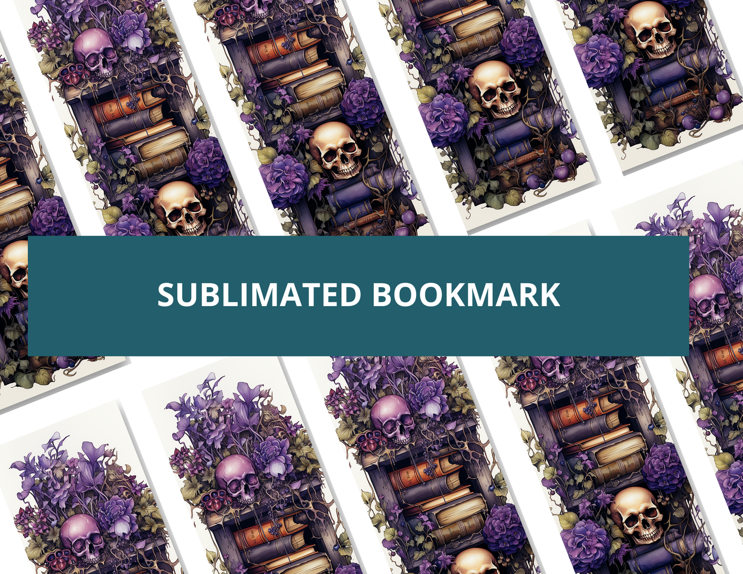 Purple Flowers Bookmark