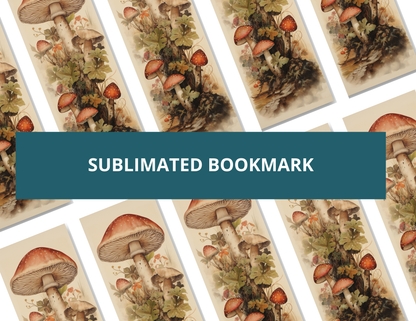 Mushroom Sublimation Bookmark