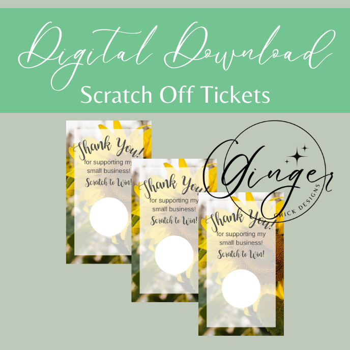 Sunflower Digital Scratch-Off Ticket