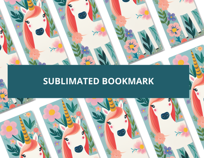 Cartoon Unicorn Bookmark