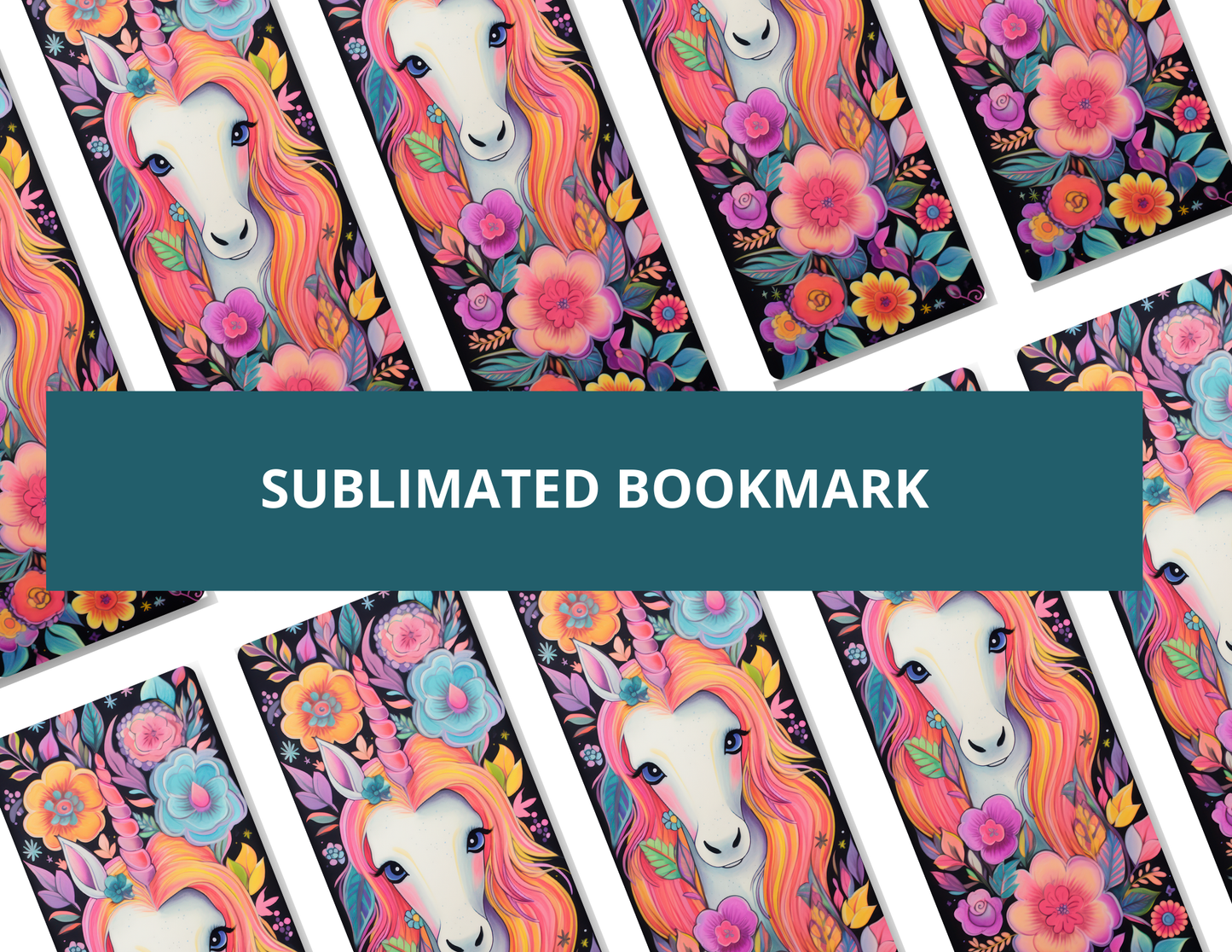 Rainbow Unicorn Bookmark