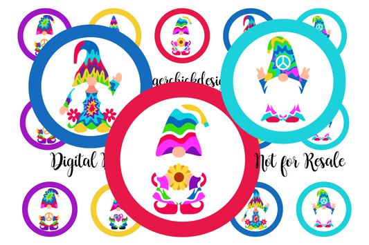 Hippie Gnome Bottle Cap Images