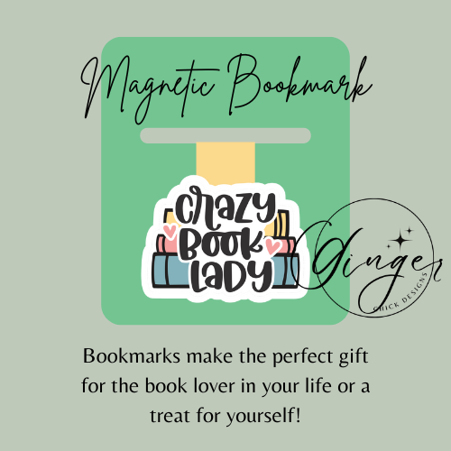 Crazy Book Lady Magnetic Bookmark
