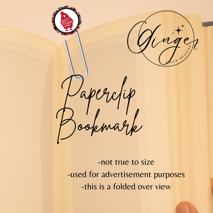 Crazy Chicken Lady 3-Inch Paperclip Bookmark