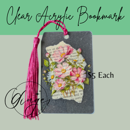 Daisy Bundle Dictionary Acrylic Bookmark