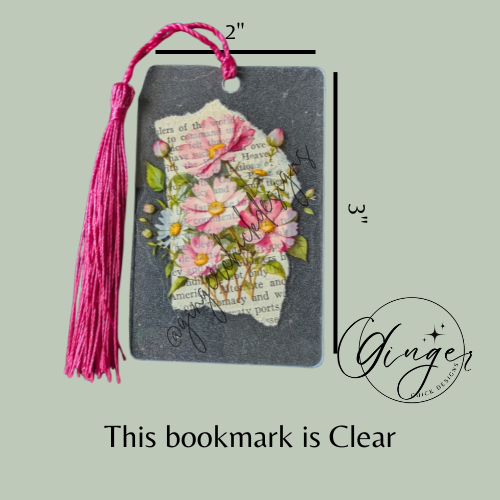 Daisy Bundle Dictionary Acrylic Bookmark