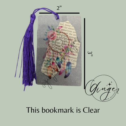 Dream Catcher Dictionary Acrylic Bookmark