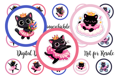Black Kitty Bottle Cap Images