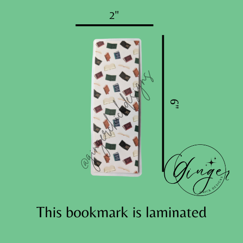 Flying Books Laminated Bookmark