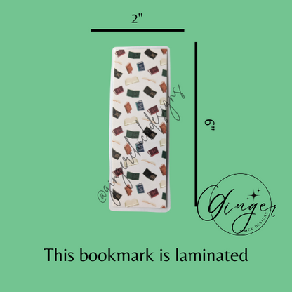 Flying Books Laminated Bookmark