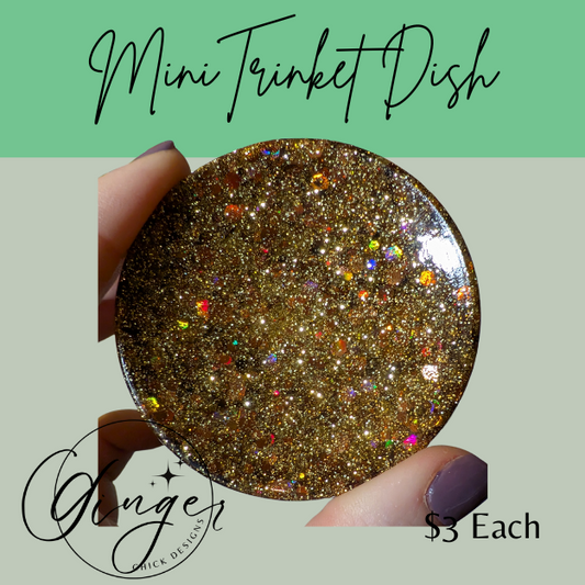 Gold Sparkle Mini Trinket Dish