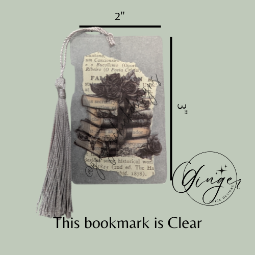 Gothic Books Dictionary Acrylic Bookmark