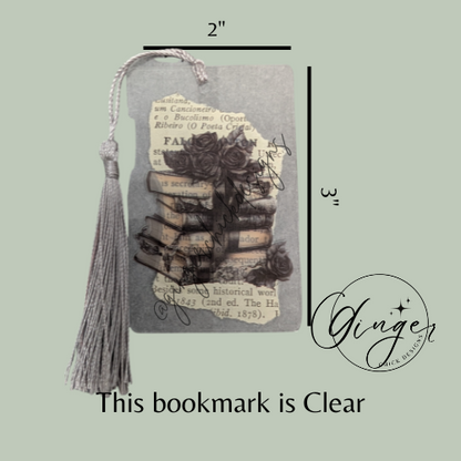 Gothic Books Dictionary Acrylic Bookmark