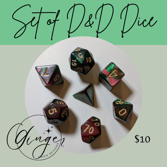 Enchanted Grove Dice Set
