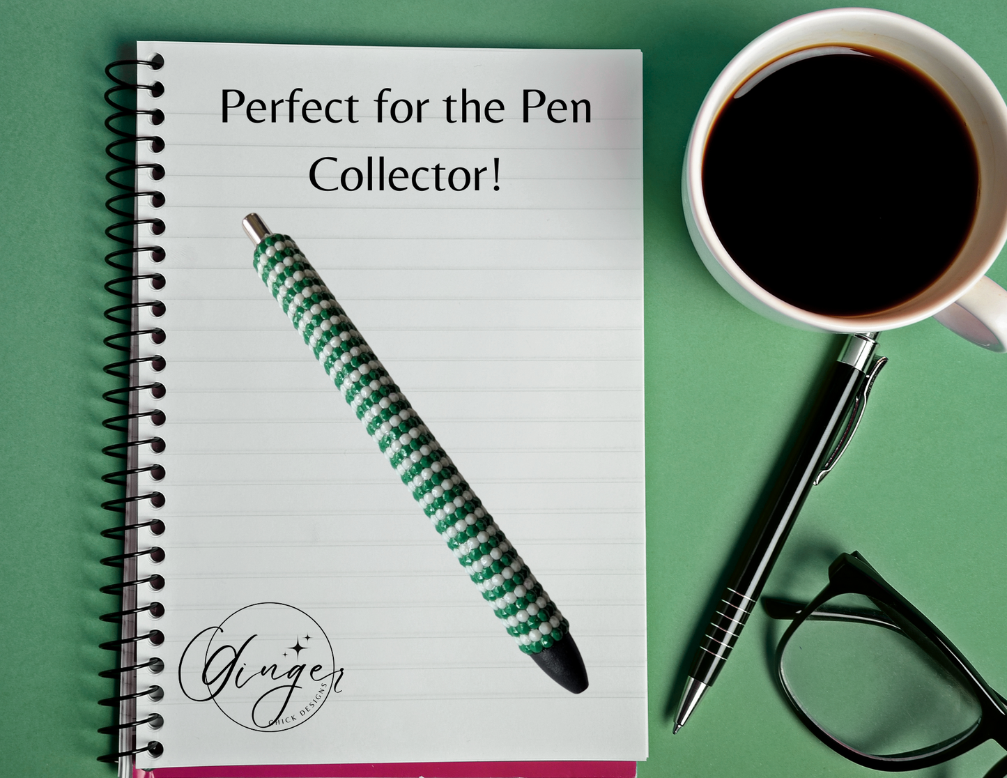 Green and White Diamond Art Ink Joy Gel Pen