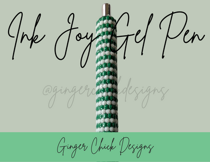Green and White Diamond Art Ink Joy Gel Pen