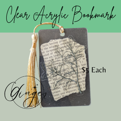 Holly Tree Dictionary Acrylic Bookmark