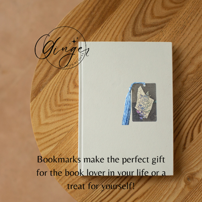 Holographic Rose Blossom Dictionary Acrylic Bookmark