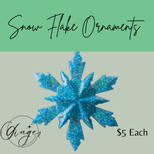 Ice Queen Resin Snowflake Ornament