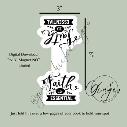 Magnetic Bookmark Instant Download, bookish merch, cute bookmarks, bookworm gift, reading bookmark, bibliophile, book accessories